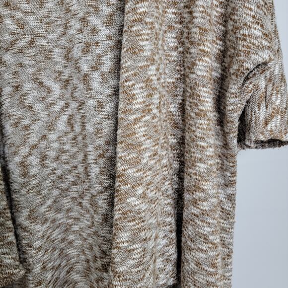 Lu LaRoe Womens Open Cardigan Soft Knit Long Brown White Size Medium  EUC - Picture 2 of 6